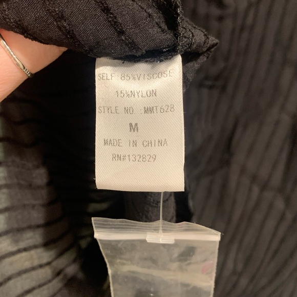 NWT Striped Button Down Blouse - Picture 7 of 7